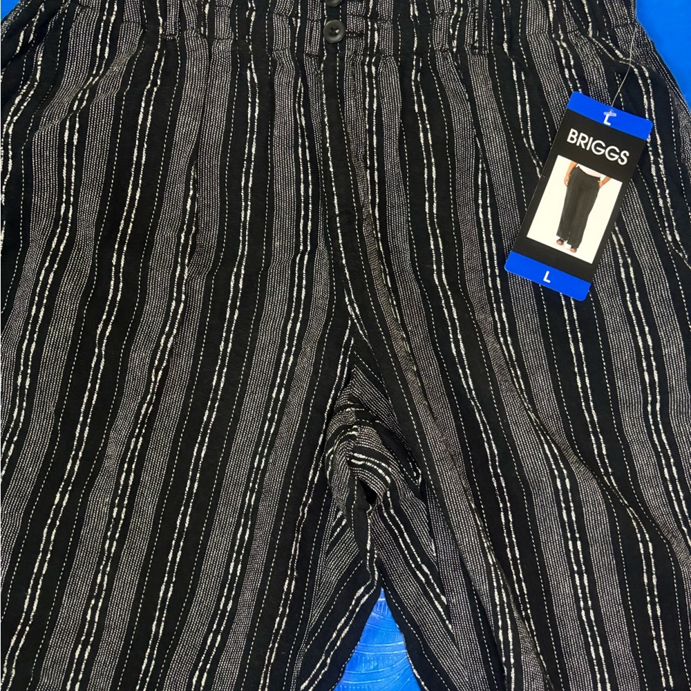 Briggs New York Black and White Patterned Pants